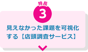 見えなかった課題を可視化する「店頭調査」